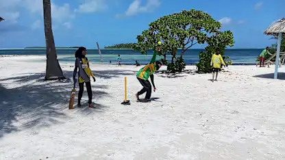 In the Maldives, a game of Kunahandhoo Beach Cricket | Women's Cricket Week