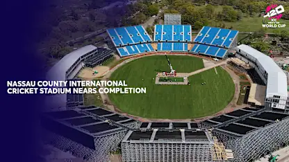 Logo of Latest timelapse video reveals Nassau County International Cricket Stadium nearing completion