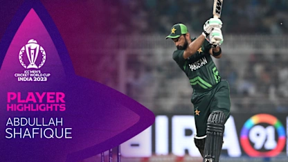Logo of Shafique slams sublime half-century in Kolkata | CWC23