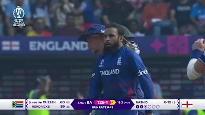 Logo of Rassie van-der-Dussen - Wicket - England vs South Africa