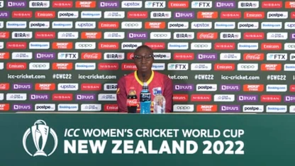 Logo of West Indies "in a good place" | Stafanie Taylor's Arrival Presser | CWC22