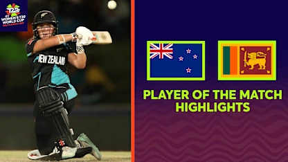 Logo of Amelia Kerr shines with bat and ball against Sri Lanka as POTM | Women's T20WC 2023