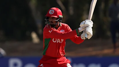 Logo of Serious health scare not enough to slow Oman 'warrior' Aqib Ilyas | CWC23 Qualifier