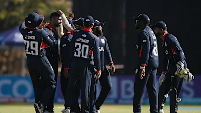 Logo of Record win boosts USA in Cricket World Cup League 2
