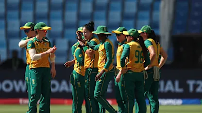 Logo of Kapp dismisses Matthews after being hit for a four | WT20WC 2024
