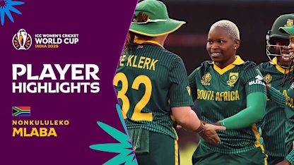 Mlaba spins a web around White Ferns | Player Highlights | CWC25
