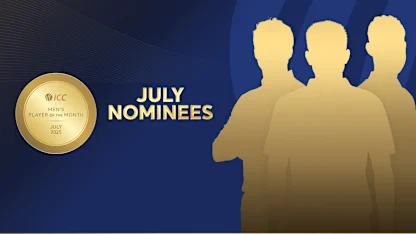 ICC Men's Player of the Month nominees revealed for July 2025