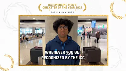 Logo of 'Whirlwind' 2023 ends with Emerging Cricketer of the Year award for Ravindra