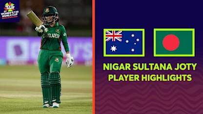 Logo of Nigar Sultana Joty breaks record in superb knock | Women's T20WC 2023