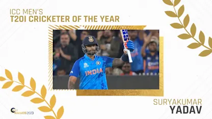 Logo of Suryakumar Yadav - ICC Men's T20I Cricketer of the Year | ICC Awards 2023
