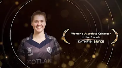 Logo of ICC Women’s Associate Cricketer of the Decade: Kathryn Bryce