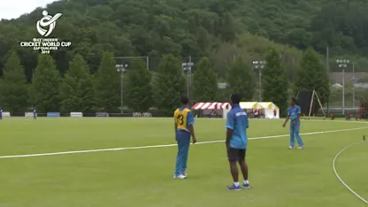 Logo of U19 CWC EAP Qualifier, Fiji v PNG: Herea Kilapat, the PNG opener, scores 57