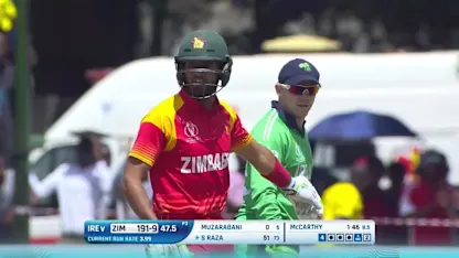 Logo of Sikandar Raza's 69* v Ireland in the CWCQ Super Six