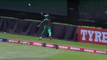 Logo of WATCH: Fantastic teamwork on the boundary by Hridoy and Robiul to dismiss Banks for 74