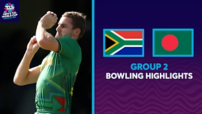 Logo of Anrich Nortje rips through Bangladesh to complete South Africa win | Bowling Highlights | T20WC 2022