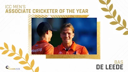 Logo of Presenting the Men's Associate Cricketer of the Year: Bas de Leede