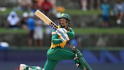Logo of Quinton de Kock brings up blistering half-century | USA v SA | T20WC 2024