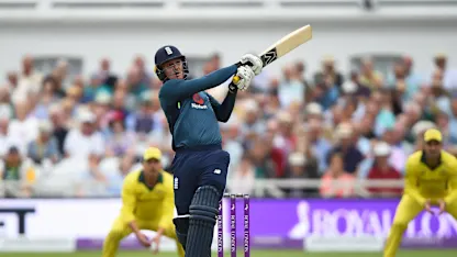 Logo of Roy batting