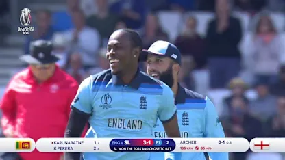 Logo of CWC19: ENG v SL - Archer's three make him the leading wicket taker at CWC19