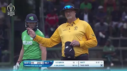Logo of Andy Balbirnie's 105 v Scotland at CWCQ