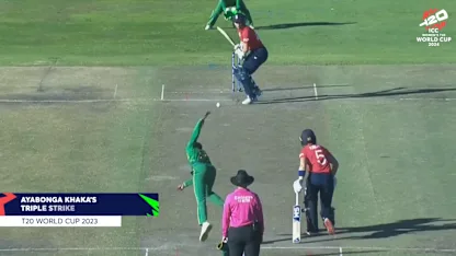 Ayabonga Khaka's triple strike | Greatest Moments | WT20WC 2024