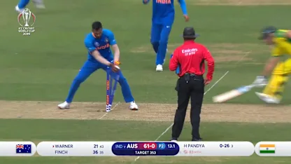CWC19: IND v AUS - All the wickets