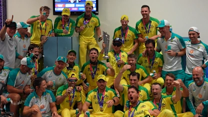 Logo of Australia's Dressing Room Celebrations | T20 World Cup