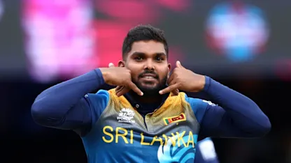Logo of Dynamic Wanindu Hasaranga bags POTM award after fine performance | Highlights | T20WC 2022
