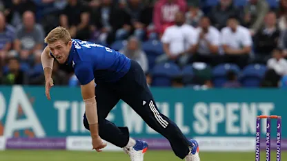 Logo of David Willey out of Caribbean tour