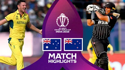 Logo of Australia overcome New Zealand challenge in run-fest classic | Match Highlights | CWC23