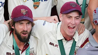 Logo of Burns and Renshaw arrive fresh from winning the Sheffield Shield with Queensland