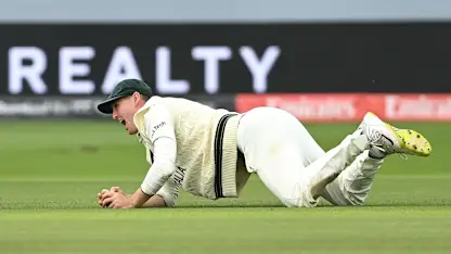 Logo of LIVE: Cummins removes two as Australia tighten the screws