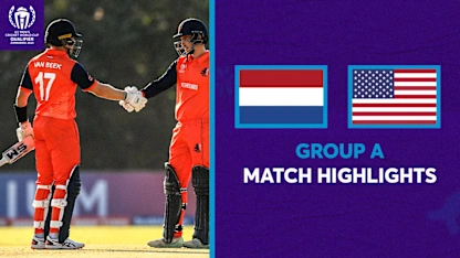 Logo of Netherlands beat USA to strengthen Super Six hopes | CWC23 Qualifier