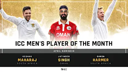 ICC Men's Player of the Month – April 2022