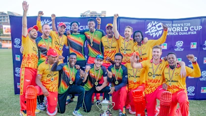 Winners Zimbabwe with their Trophy