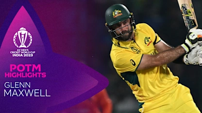 Logo of Maxwell smashes fastest-ever Cricket World Cup ton | POTM Highlights | CWC23