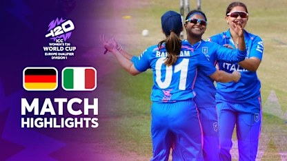 Germany v Italy | Europe Qualifier Div 1 | ICC Women's T20 World Cup thumbnail