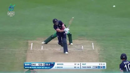 Logo of Harry Brook's 102* off 84 against Bangladesh