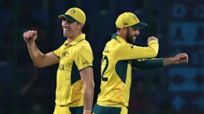 Logo of Australia on the march ahead of clash with rivals New Zealand | Match 27 Preview | CWC23