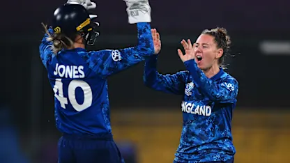 LIVE: England chip in with regular wickets in CWC25 clash