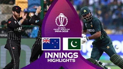 Logo of Pakistan batters unleash firepower in famous win | Innings Highlights | CWC23