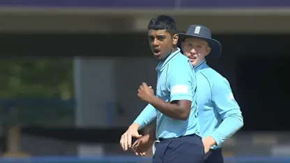 Logo of Rehan Ahmed’s four-wicket haul | ENG v SA | ICC U19 Men’s CWC 2022