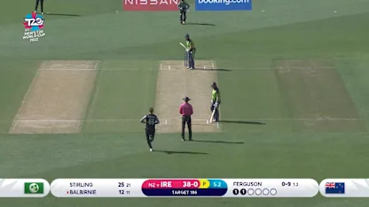 Logo of Lockie Ferguson bowling at 154.55kph | ICC Men's T20WC 2022
