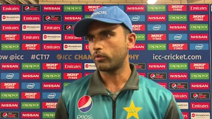 #CT17 Fakhar Zaman speaks at the mixed zone