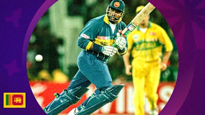 Logo of Sri Lanka star Asanka Gurusinha lights up World Cup | CWC 1996