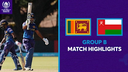 Logo of Dominant Sri Lanka hit top gear in Oman thumping | CWC23 Qualifier