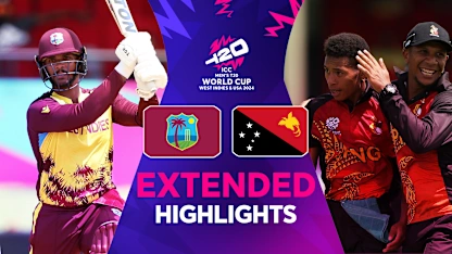 Logo of West Indies squeeze home against Papua New Guinea | Extended Highlights | T20WC 2024
