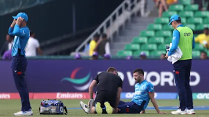 Logo of England dealt another injury scare as pacer walks off against Afghanistan