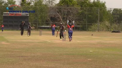 Logo of ICC Women's Asia Qualifier 2019: UAE v Nepal – Player of the Match Nary Thapa of Nepal takes 4/6