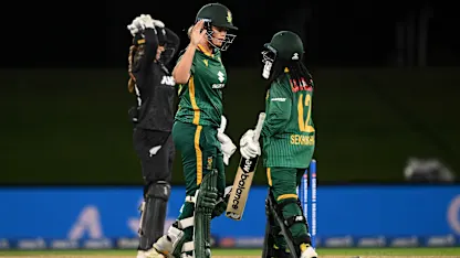 Reyneke achieves rare feat with last-ball six on debut